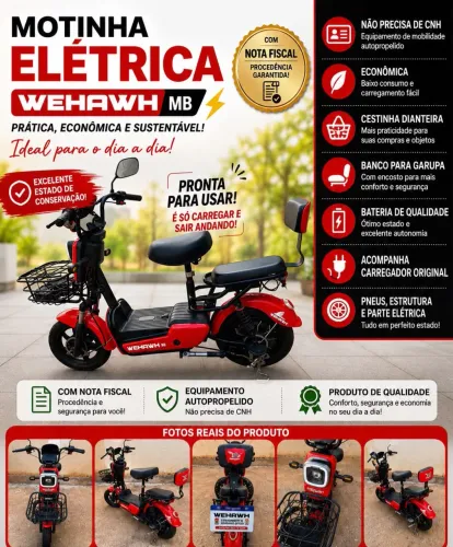 Moto elétrica wehawh mb