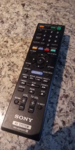 Controle remoto original Sony AV System RM-ADP053.