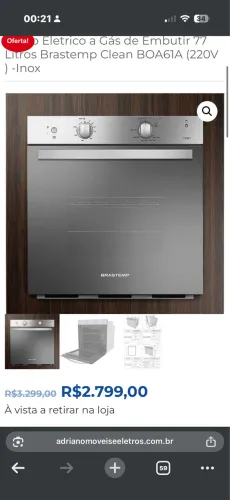 VENDO - Forno elétrico e a gás de embutir