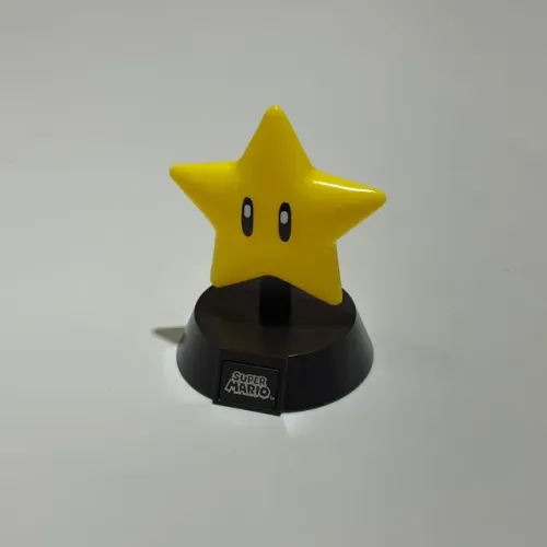 Mini Luminária Super Estrela Mario Bros - Importado