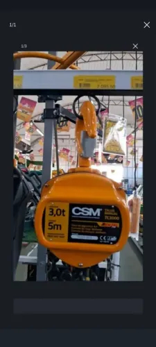 Talha Manual CSM TC3000 é uma ferramenta ideal para elevar cargas com segurança e força.