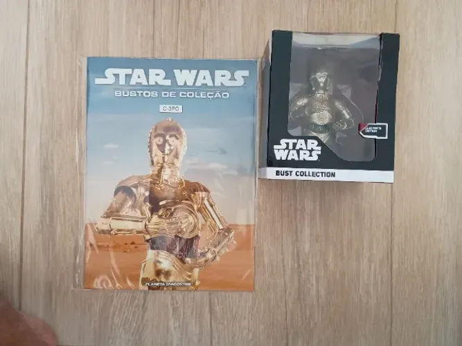 Colecão Busto Star Wars - 03 Unidades - C-3PO, Boushh e Poe Dameron
