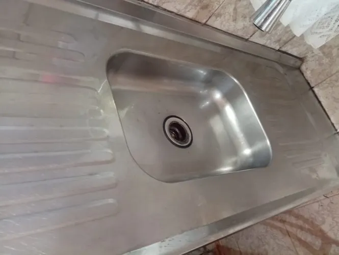 Pia cozinha inox grande