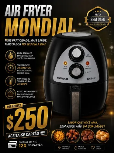 Air Fryer $180 promoção 