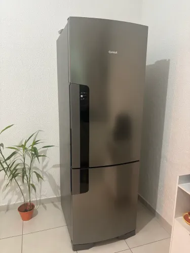 Geladeira Inverse Frost Free Duplex 399 Litros Consul Em Inox