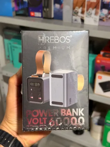 Carregador Portátil Hrebos 60000 Mah Prata