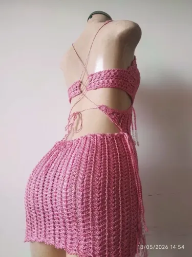 Vestido em crochê