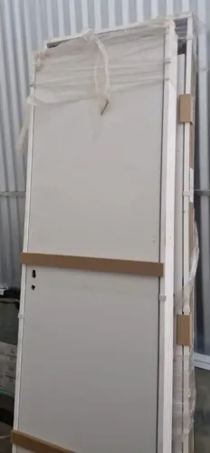 Kit Porta Interna Direita 72x210cm Madeira Branca