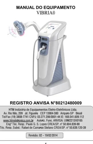 APARELHO DE ESTÉTICA CORPORAL