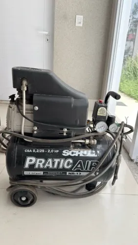 Compressor de Ar Schulz Pratic Air CSA 8,2/25 - 2,0 HP (Usado)