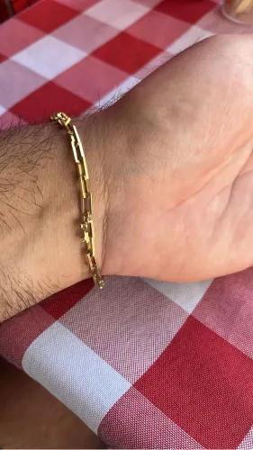 Pulseira de ouro 18 k maciça!!!