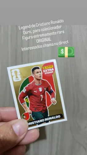 Figurinha legend Cristiano Ronaldo OURO