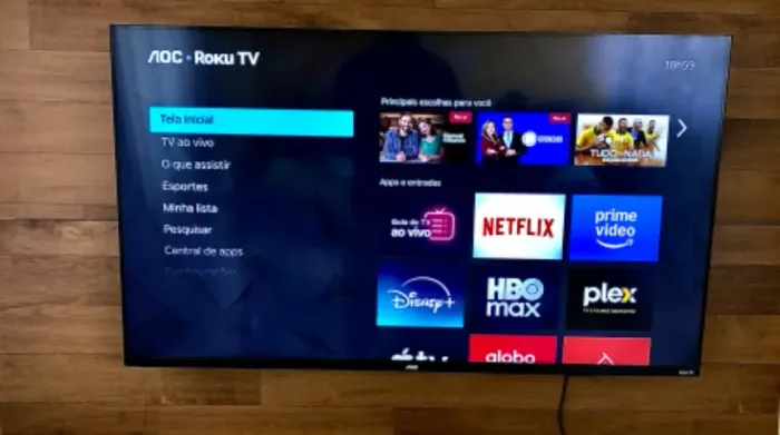 Televisão AOC Roku Tv 50? NOVA NA CAIXA