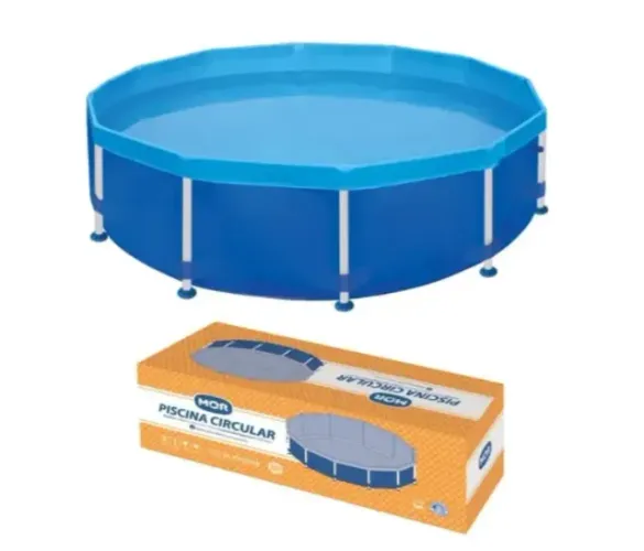 Piscina Redonda Estruturada 4500 Litros Pvc - Mor