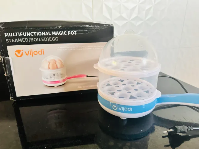 Cozedor de ovos elétrico 2 em 1 Vijodi 127V