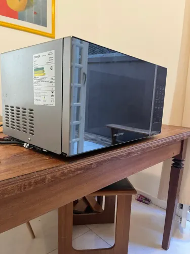 Microondas Brastemp inox perfeito estado