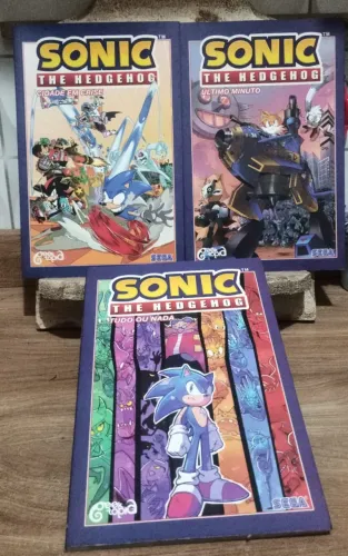 Trio quadrinhos Sonic the Hedgehog