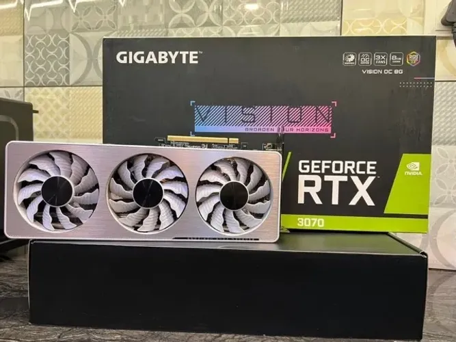 GIGABYTE RTX 3070 8GB VISION OC 256bit GDDR6 RGB ZERADA + GARANTIA MELHOR QUE 5060!