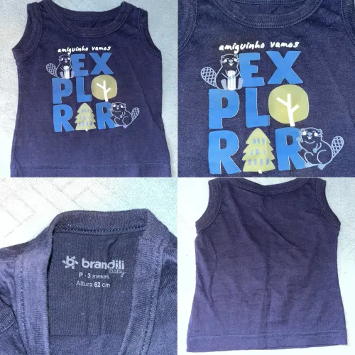 Regata infantil azul Brandili 3 meses