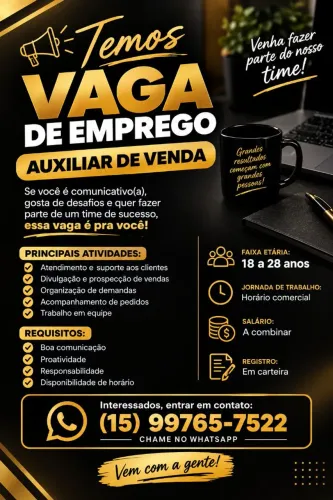 Auxiliar de venda