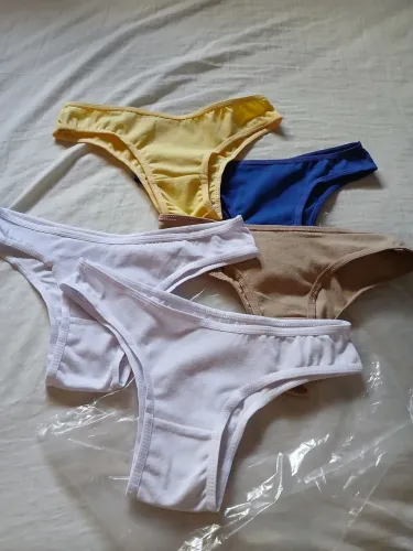 Calcinhas de Algodão kit com 5 Novas! 