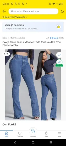Vendo calça Jeans Flare, nova nunca usada