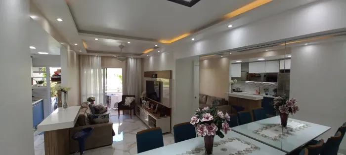 Apartamento 3 quartos no Recreio, condomínio Onda Carioca, total infraestrutura.