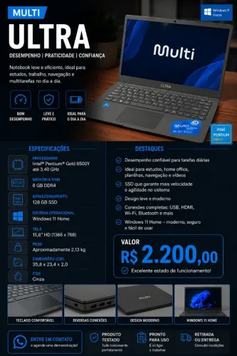 Notebook NOVO