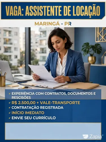 ASSISTENTE DE LOCAÇÃO | MARINGÁ/PR