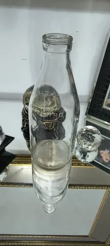 Garrafa de leite anos 60 1 litro