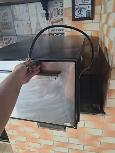 <br>Forno Industrial a Gás GLP Venâncio F70 1 Porta Inox 90L