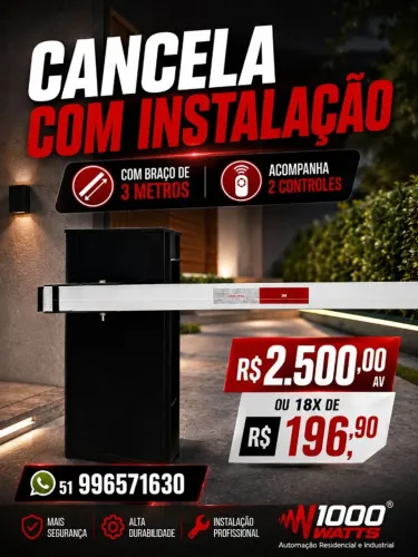 Eleve a segurança de seu ambiente com a cancela de acesso