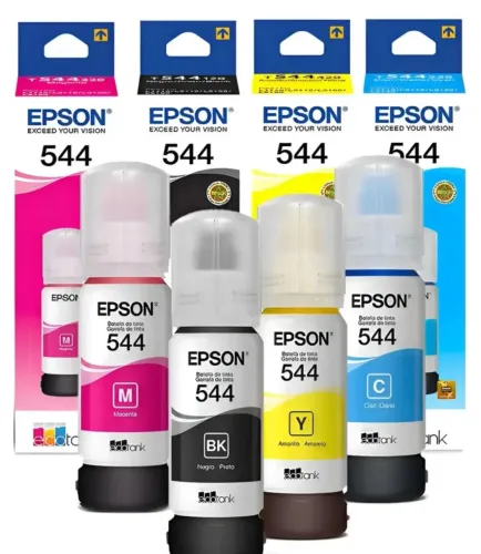 Kit 04 Tinta Original Epson L3150 T544 L3250 L3210 L1250