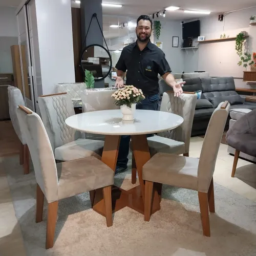 SALA DE JANTAR MESA CELESTE (TUDO MÓVEIS JOÃO PAULO II)