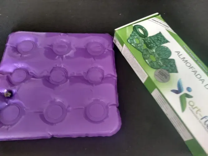 Almofada Gel Caixa Ovo Quadrada Bioflorence ( semi nova)