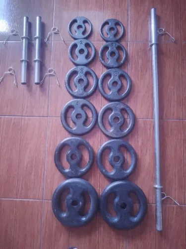 Kit Anilha de ferro 50 kg. Contato *01
