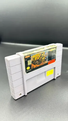 Fita cartucho original game super Nintendo Dirt Trax fax 