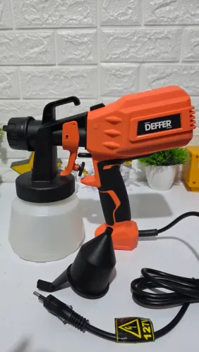 Pistola de pintura pulverizador elétrico 450w bico de metal