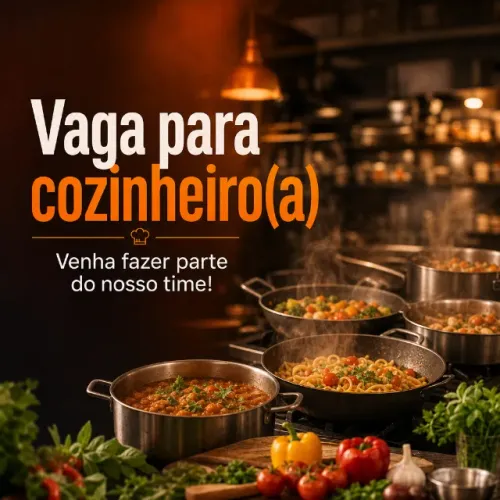 VAGA PARA COZINHEIRO(A)