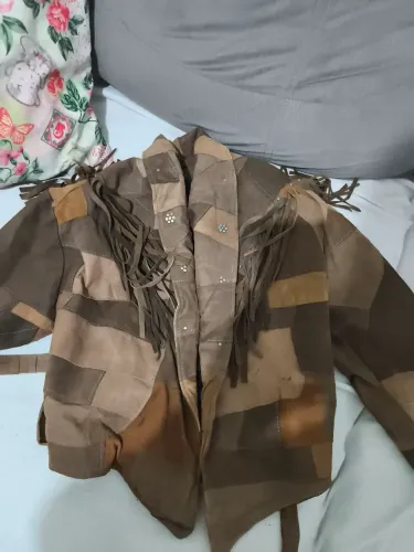 Jaqueta de couro feminina