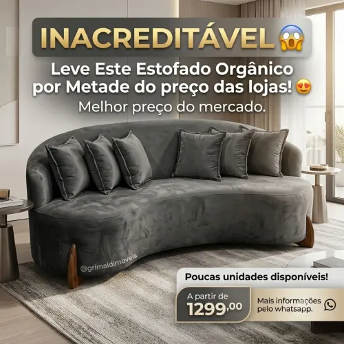 Sofá orgânico a preço de fábrica