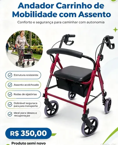 Andador com 4 rodas