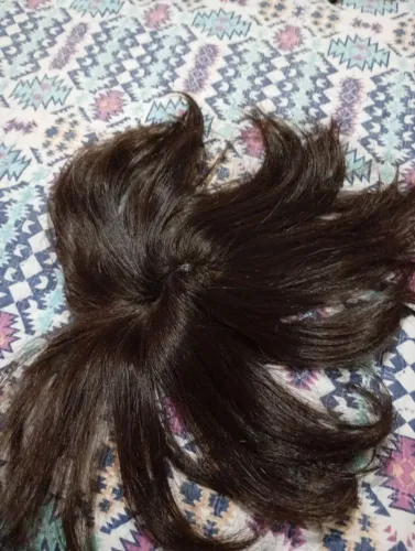 Topo/franja cabelo humano brasileiro