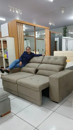 Sofa Retratil e reclinável 2M em promoção a pronta entrega.