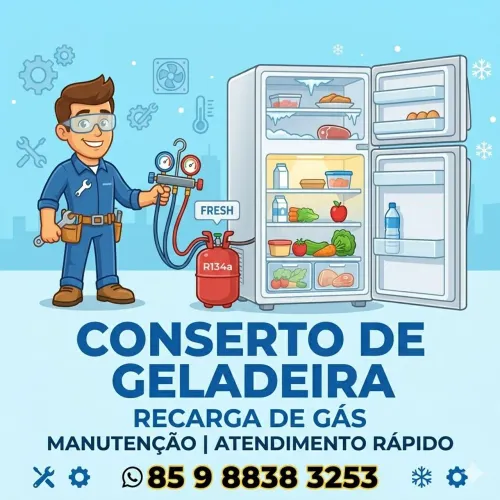 Conserto de Geladeira Carga de Gas