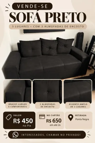 Sofá 3 lugares