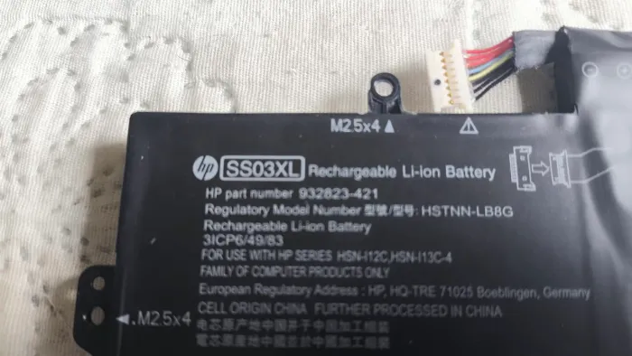 Bateria para notebook HP, modelo SS03XL