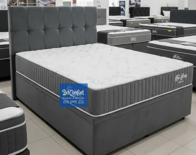 Cama casal de molas ensacadas individualmente 