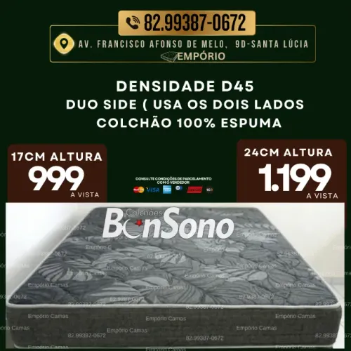 colchão casal D45 italy Bonsono Pronta entrega