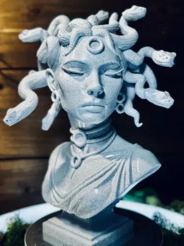 Busto de medusa, impresso em 3D